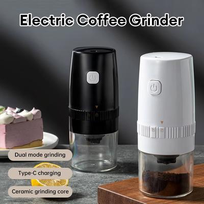 New Portable Electric Coffee Bean Grinder Mill Type-C Charging Kitchen Home Beans Spice Grains Grinder Machine Coffee Grinder