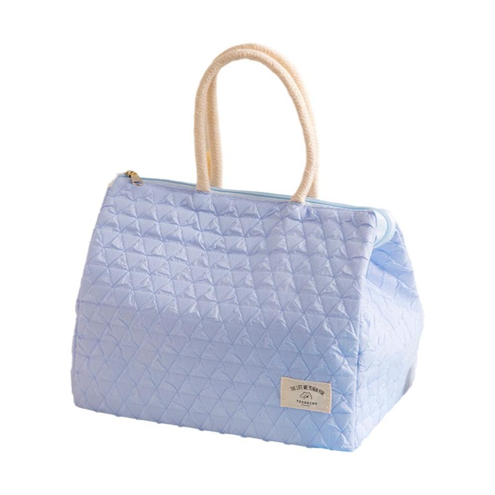 Handheld Insulated Lunch Bag Fresh-Keeping Lunch Box Bag Stylish Bento Bag