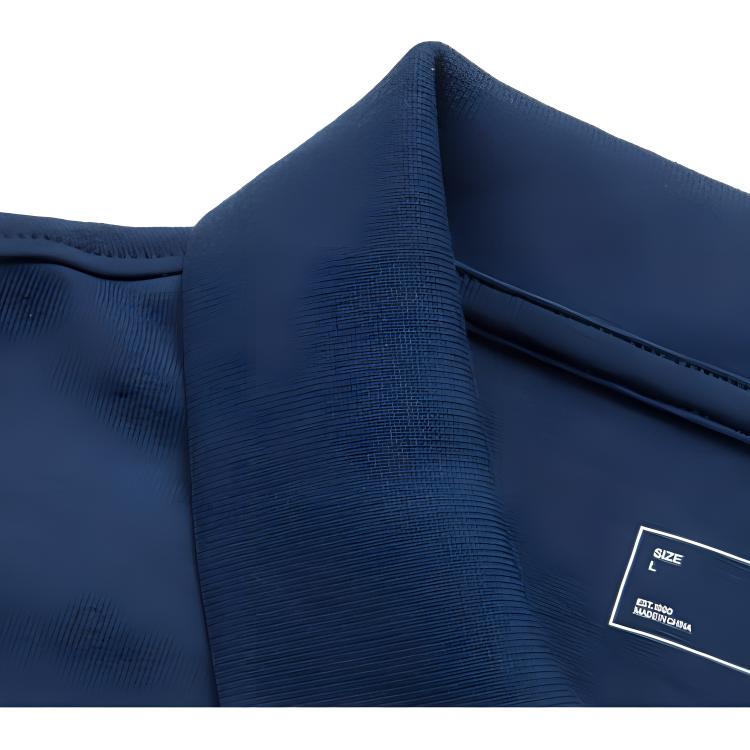 Li Ning Sports Lifestyle Series Letter Casual Simple Solid Color Striped Short Sleeve Polo Shirt Men Polo Shirts Deep-Navy APLU175-1