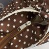 Cute Nylon Crossbody Bag Canvas Printing Handbag Sweet Polka Dot Shoulder Bag  Ladies