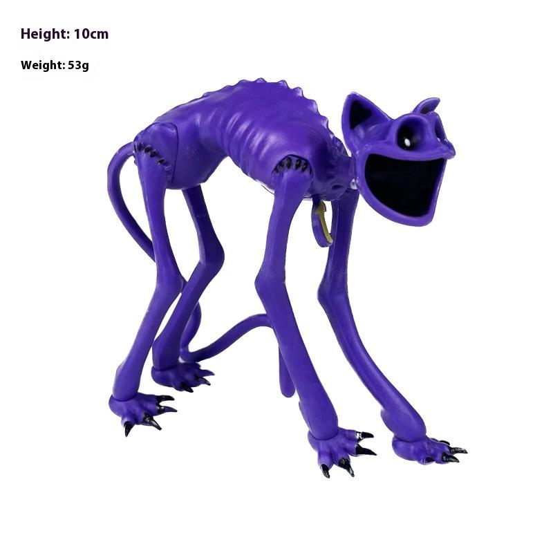 Horror Smile Small Animal Figure Doll Sleepy Cat Monster Game Merchandise Toy Model Ornament