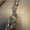 Used Justin Davis Shield Pendant Crown Chain