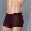 4 Pieces Men's Boxer Shorts Ice silk Mesh Breathable Underwear Loose Random colors Panties