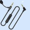 Digital Chip 3.5Mm With Microphone Audio Cable Head Mounted Headphones Adjust Volume Control Microphone Aux Audio Cable