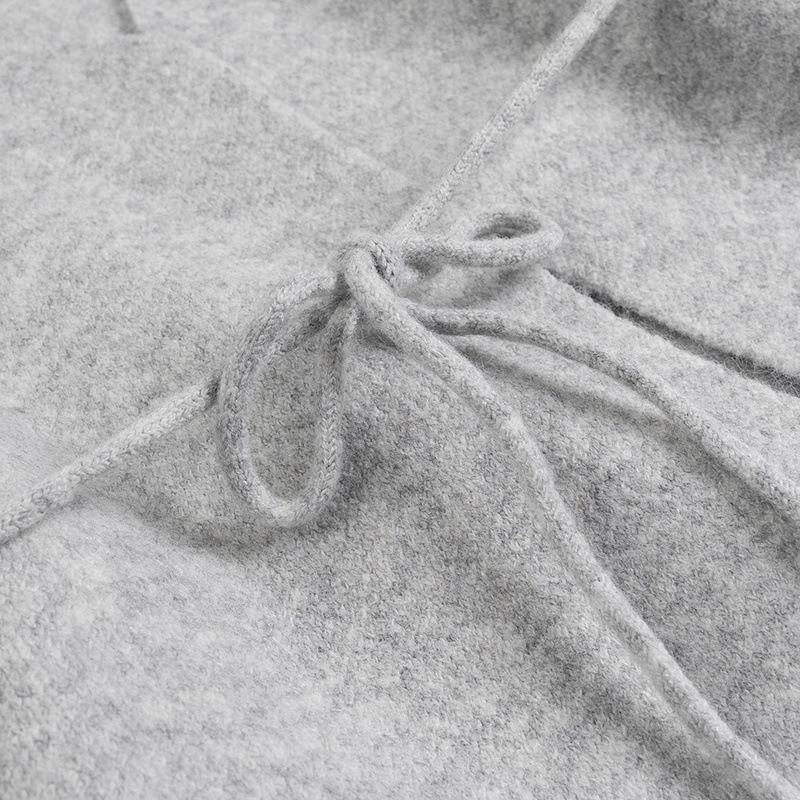 2024 Women's Winter Fashion: Versatile European & American Style Casual Tie Cardigan Sweater