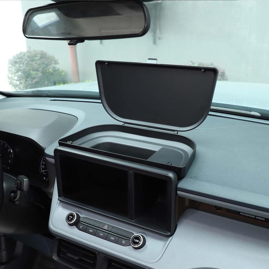 For Ford Maverick 2026-2026 ABS Black Car Central Control Dashboard Storage Box Storage Box Tray Interior Car Accessories