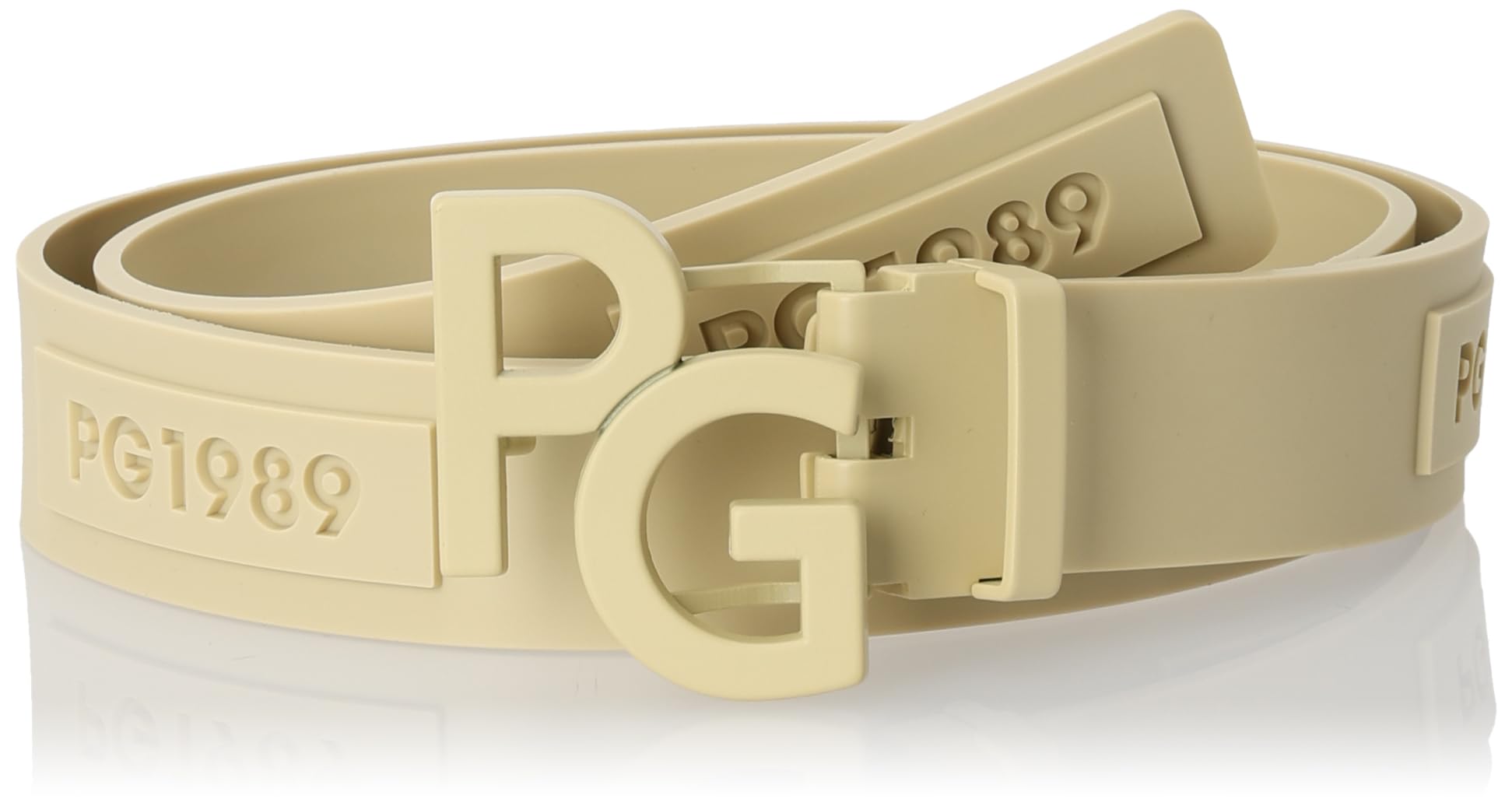 

[Peary Gates] Unisex Rubber Belt (PG Buckle) Golf Synthetic Leather 053-4182401 040Champagne FR