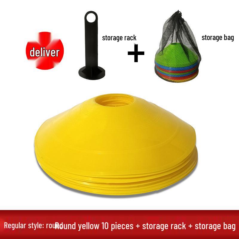 Zestaw dysków z numerowanym logo: Blokada drogowa Butterfly Pier do treningu piłkarskiego