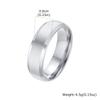Vnox 2026 New Rings for Men Boys, Classic Stainless Steel Wedding Band, Anniversary Birthday Party Ring Couple Jewelry Gift