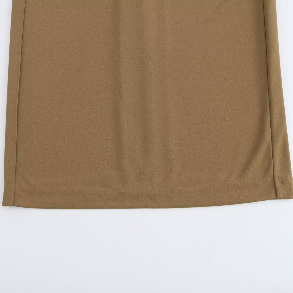 Women's Spring 2025 Versatile Pleated Sleeveless Slim Dress