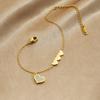 316L Stainless Steel Romantic Zircon Inlay Heart Splicing Design Bracelet Women Elegant Temperament Jewelry Party Gift
