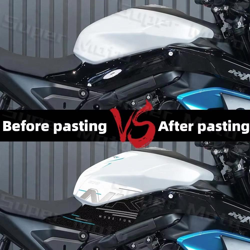 Motorcycle Frosted Fuel Tank Gas Cover Sticker Knee Grip Traction Decal Kit Protection Accessories For NK 675 675 NK