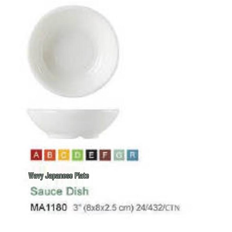 JIN QIANG YI Melamine Snack & Appetizer Plates 3 inch (8x8x2.5cm)