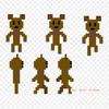 Five Nights At Freddy's 2 Floral Design Iron-on Transfers For Clothing Tshirt Bag Heat Transfer Stickers Iron On Patches