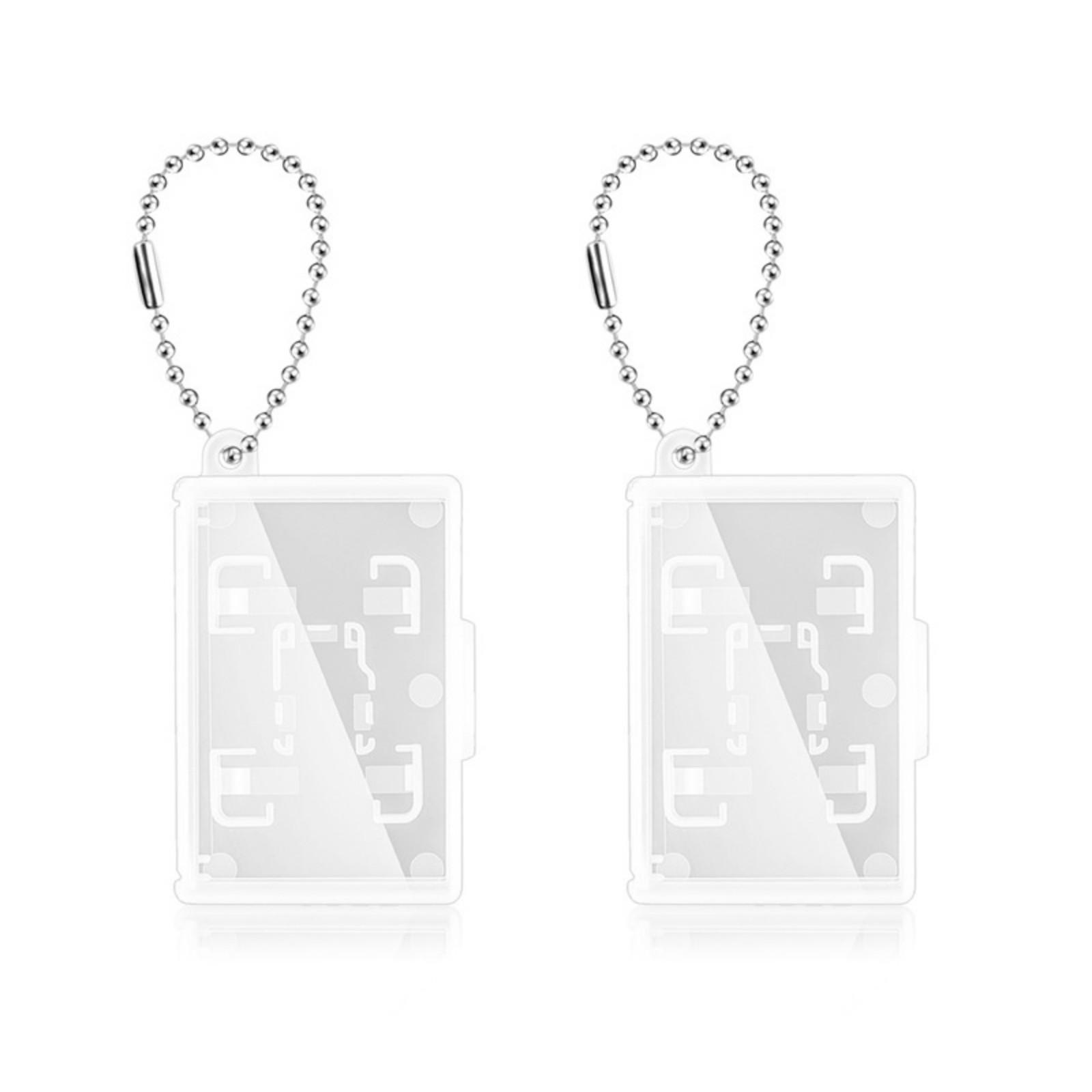 

2 шт. Коробка для игровых карт Micro SD TF Карта Памяти Хранение Дисплей Бокс для Картриджей Switch Держатель с Брелоком Защитный Чехол