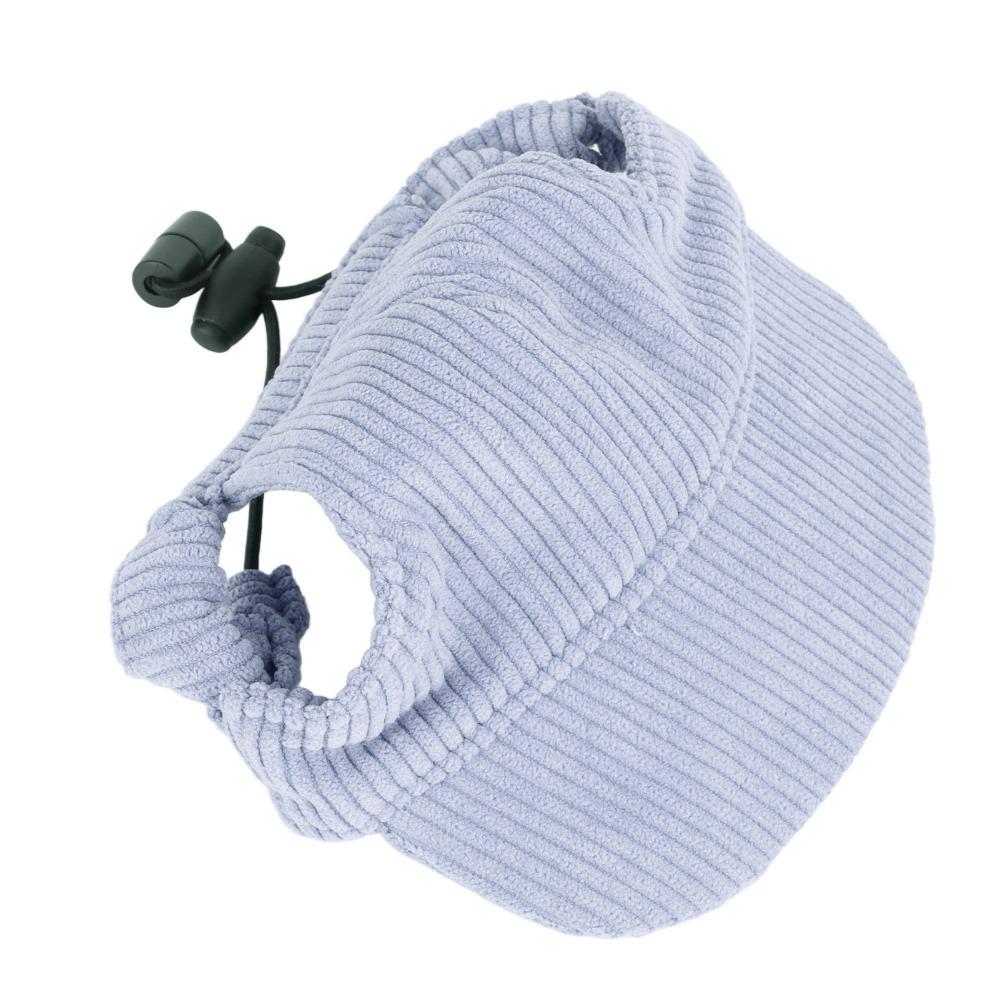 Morbido Tessuto a Coste Cappello da Sole per Animali Domestici Taglio Aperto per le Orecchie Cappello con Ritaglio per Orecchie Corgi Parasole Estivo