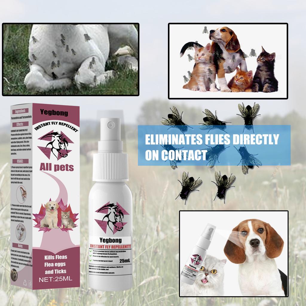  Pet Insect  - 25ML Specially Formulated Pet Spray For In Vitro  Of Lice And Ticks