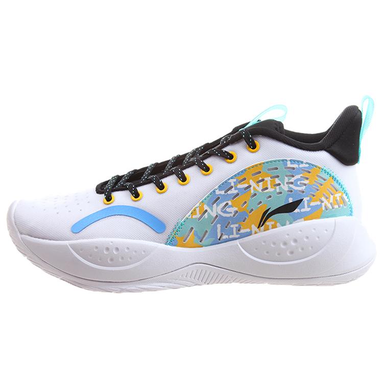 

новые амортизирующие, нескользящие, износостойкие, обеспечивающие поддержку низкие баскетбольные кроссовки LiNing мужские белые 43