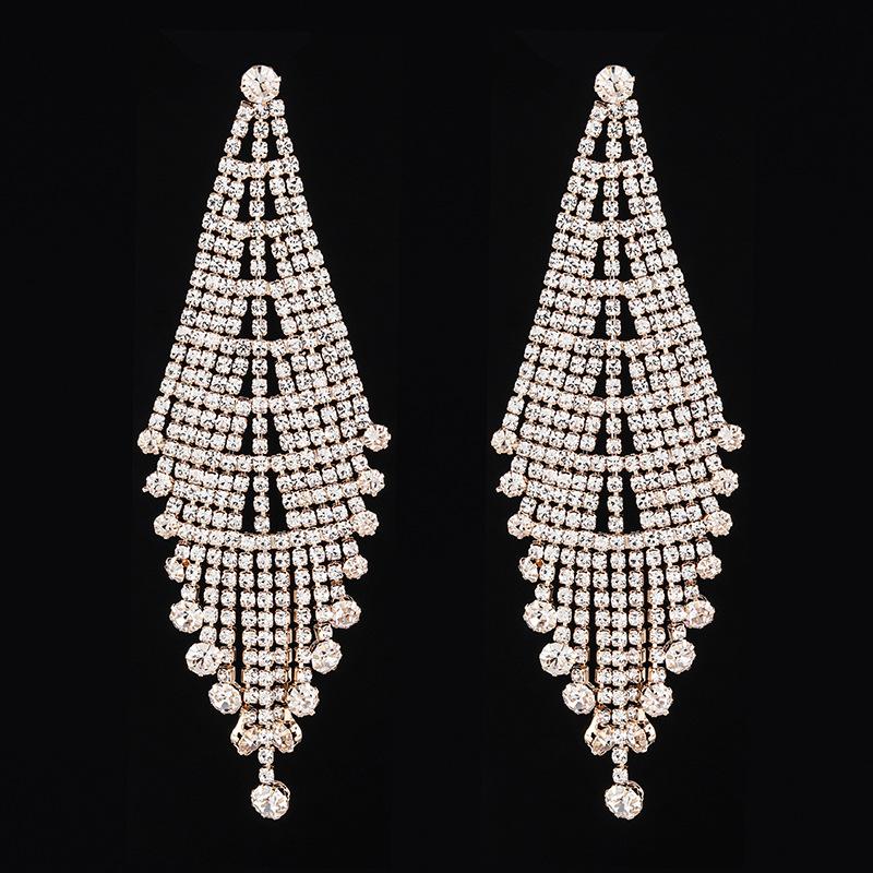 Trendy Fashion Earrings - Claw Chain Long Tassel Drop Earrings