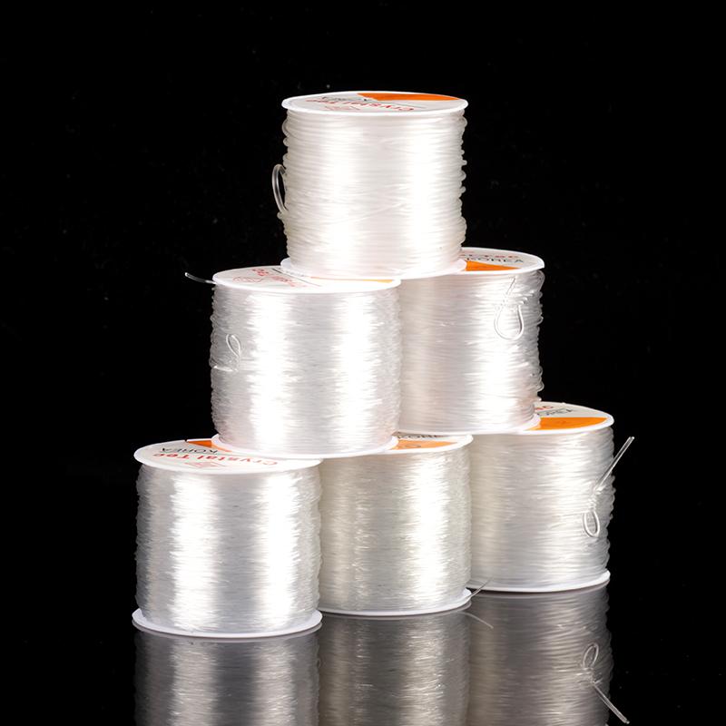 Plastic Crystal Elastic Stretch Cord Beading Thread Jewelry Making Supply Wire String for DIY Bracelet Necklace Craft