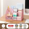 Office Accessories Desk Stationery Organizer Creative Metal Pen Holder Pencil Storage Rack 7 Grid Storage Box Divided Container