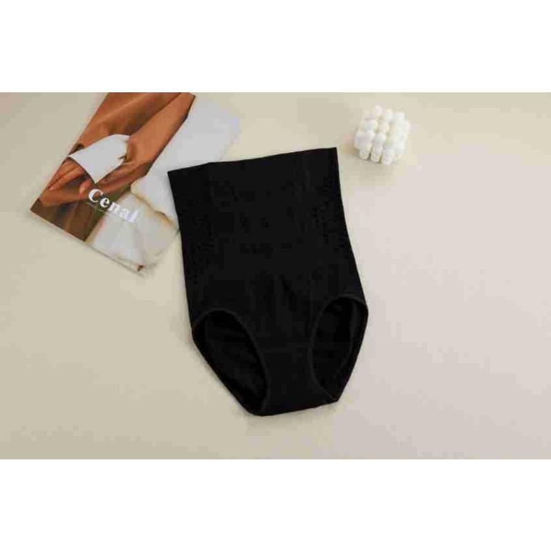 High Waist Hollow Mesh Breathable Tummy Control Hip Lifting Seamless Postpartum Shapewear Briefs M