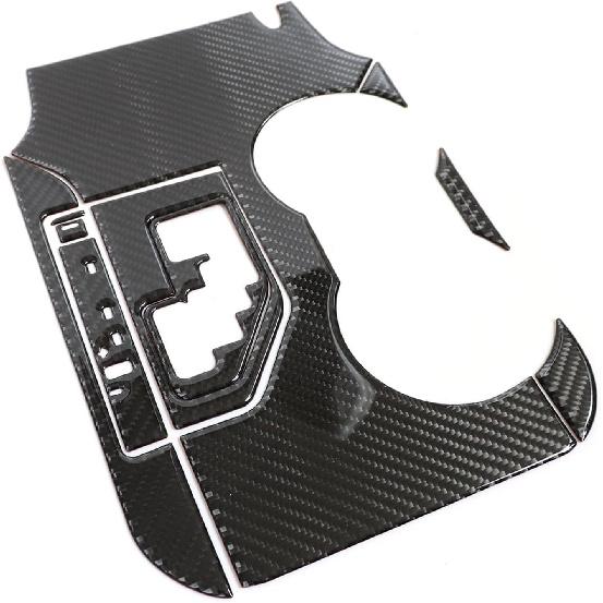 Carbon Fiber Console Gear Shift Panel Kit Trim Cover Compatible with Toyota Camry 2012-2014