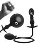 Inflatable Anal Plug with Steel Ball Anal Pull Ball Masturbator Adult Sex Toys Silicone Tail Plug Slave