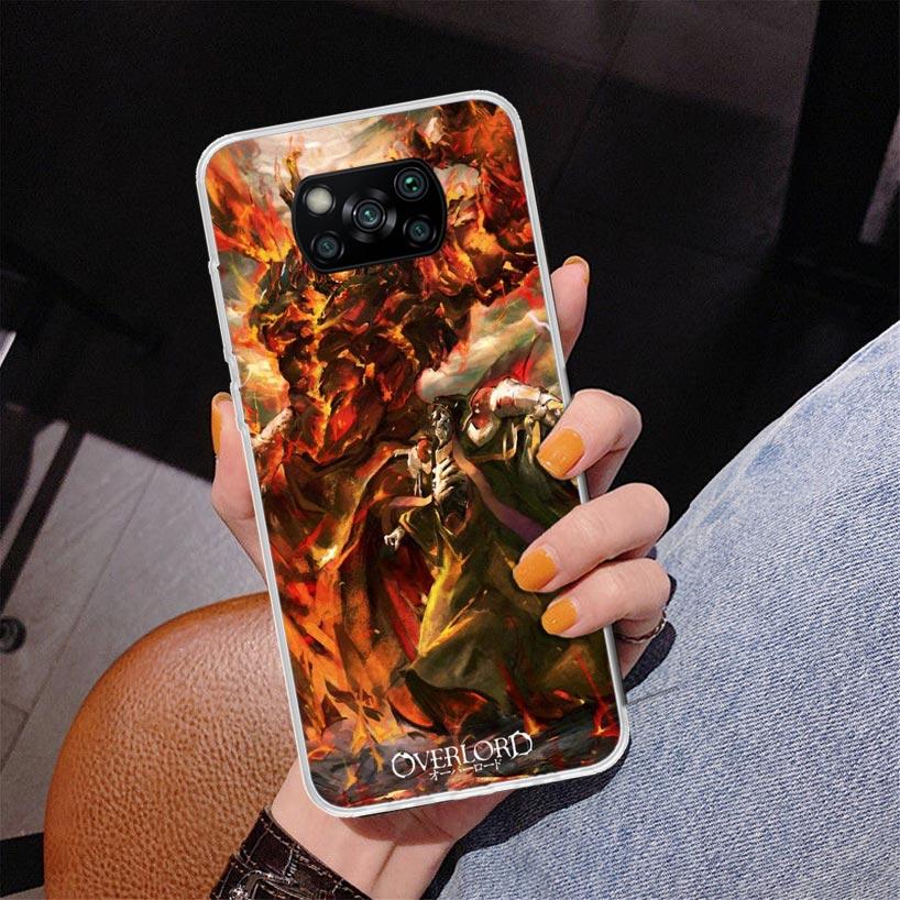 Overlord Anime Phone Case For Xiaomi Poco X7 X6 X5 Pro F7 Ultra Redmi 15C 15 13C 13 12C 12 10 10A 10C 9 9A 9C 9T Cover Poco X7 X