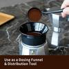 Watchget Moka Pot Dosing Funnel, 54mm Dosing Ring, for Stovetop Espresso Makers (Bricca 2-Cup, Moka Express 3-Cup), Black