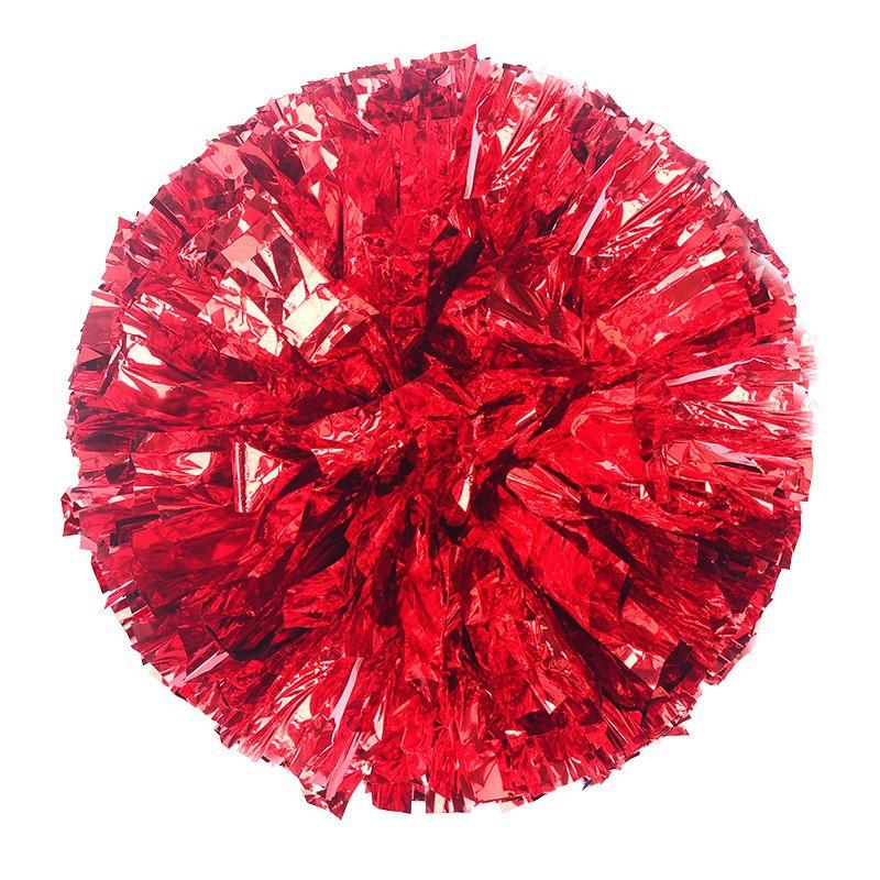 Cheerleading cheerleaders flower dance flower ball square dance dance flower ball school cheerleading performance props hand flower Small 28cm red