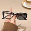 Men's and Women's Square Frame Photochromic Presbyopia Glasses Fashionable New Anti-blue Light Color-changing Reading Glasses