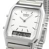 CASIO Ana-Digi Quartz Wristwatch Vintage Series AQ-230A-7DMQ Unisex Dual Time White Overseas Model