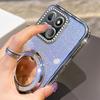 Diamond Glitter Magsafe Mirror Magnetic Holder Case For Huawei Honor X9A X9B X50i X9C X60 Pro X8A X8B X7B X7C X8 5G Soft Cover