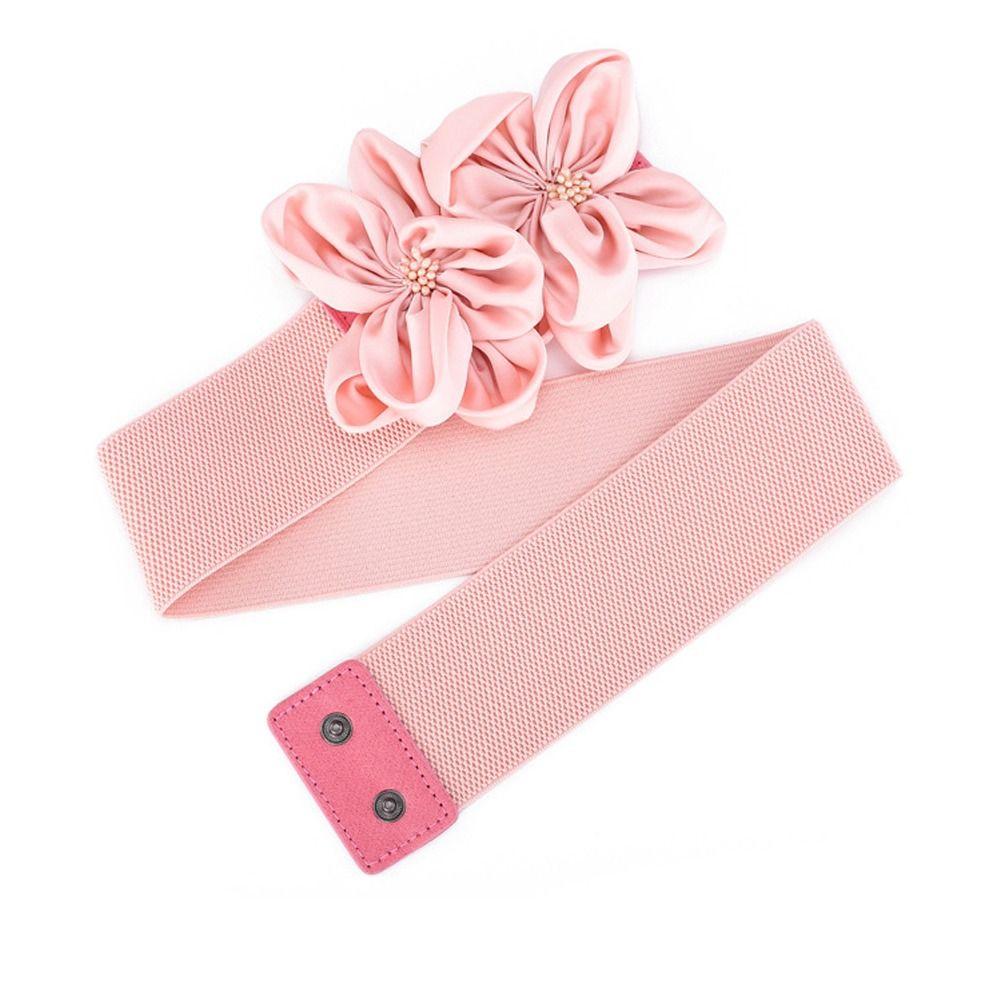 Floral Large Flowers Waistband Chic Ladies Dress Cummerbands  Skirt Dress Coat Decor Accessories