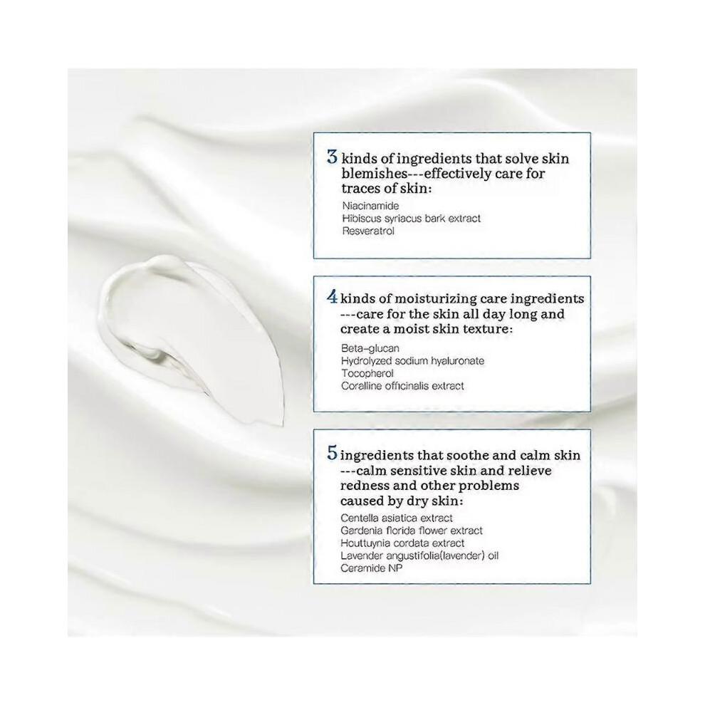 345 Crème Apaisante Hydratant Quotidien pour Peau Sensible à Tendance Acnéique Hydratation Profonde Apaisement des Imperfections Soin Anti-Âge