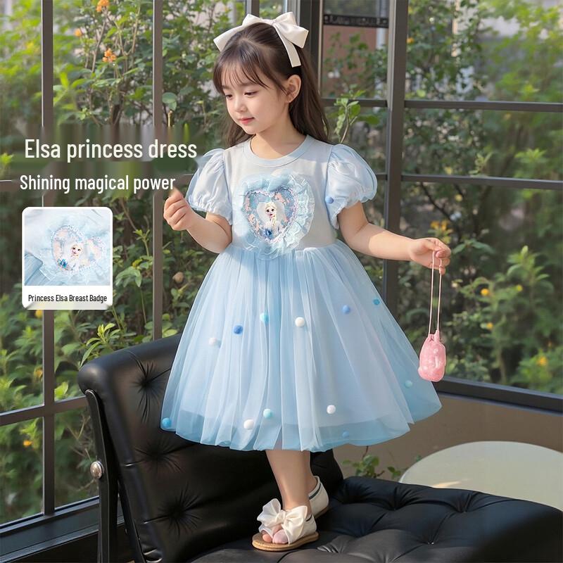 Disney Elsa Princess Summer Dress for Girls 90