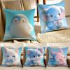 Cute Cured Animals Pictures Lovely Cushion Cover Pillowcase Antidustmite Living Room Sofa Decor Cushion Room