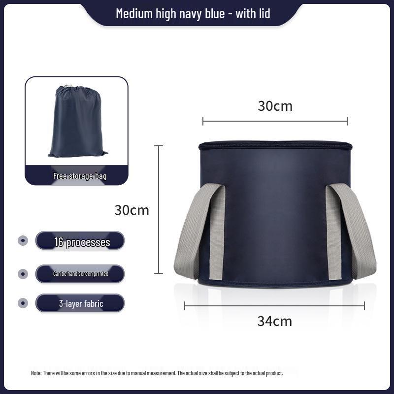 Foldable Portable Foot Spa Basin - Compact Foot Soak Bag for Home & Dorm Use