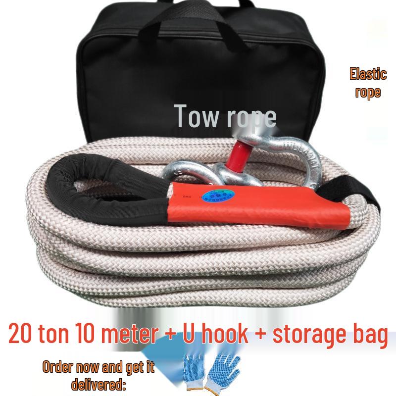 Heavy-Duty Wear-Resistant Off-Road Tow Rope for Small Cars