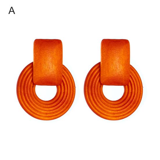 Yousheng 1 Pair Women Earrings Hollow Out Round Jewelry Exaggerated Beads Earrings for Vacation