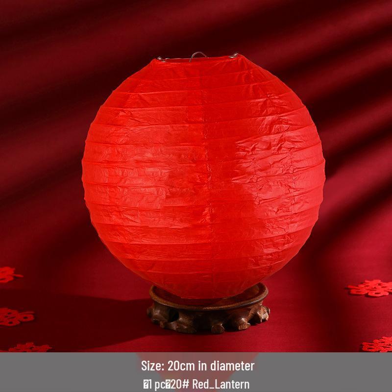Double Happiness Red Lantern Wedding Ornament - Xi Character Hanging Decor & Photo Prop
