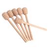 50Pcs Set Household Wooden Mini Jam Honey Dipper Jar Dispensing Collecting Stirring Rod Stick