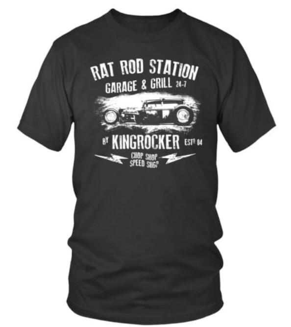 Round neck T-Shirt Unisex Hot Rod 43 BK XXL