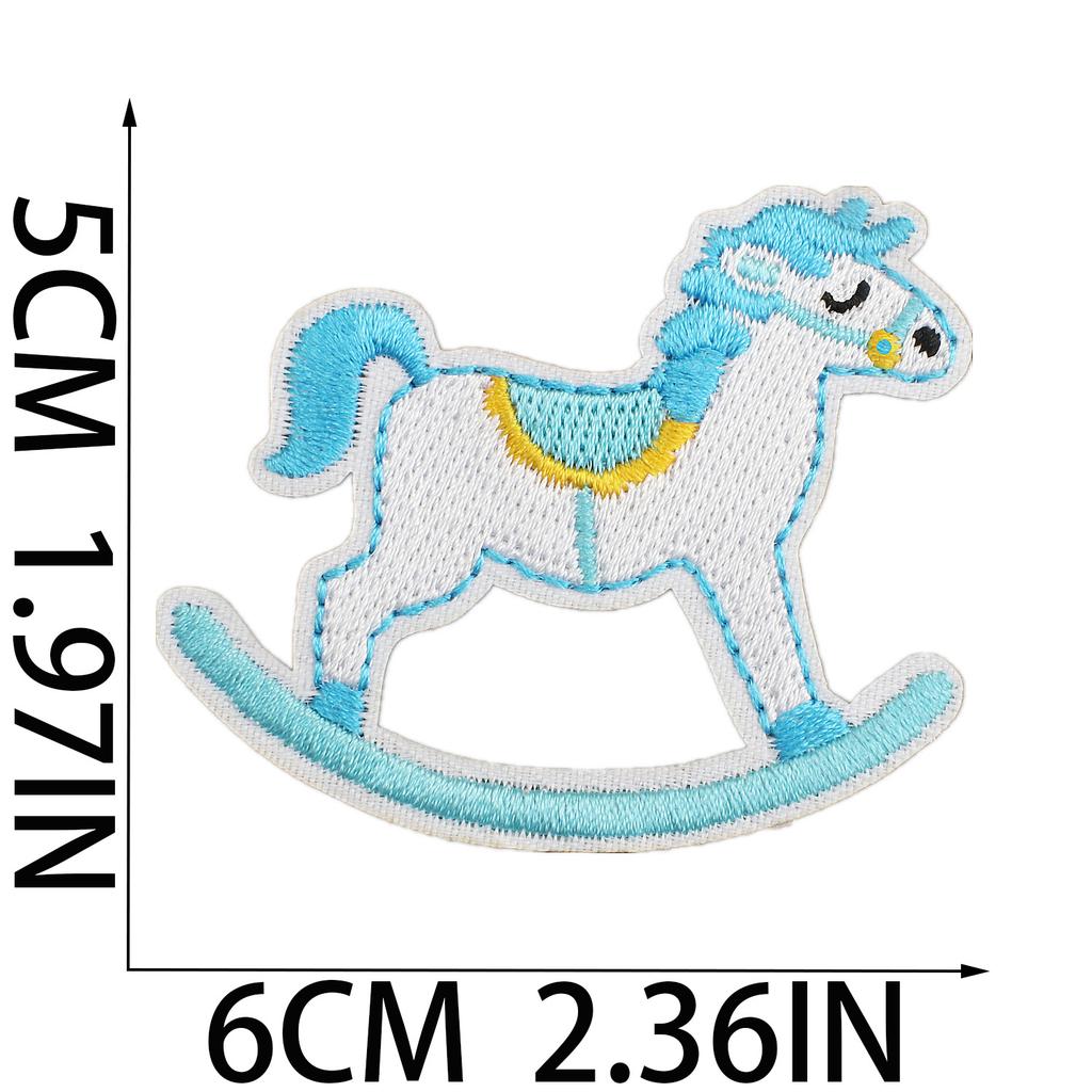 Female Treasure Toy Deer Decorative Embroidery Cloth Sticker Cartoon Bear Patch Sticker Saliva Pocket Milk Bottle Computer Embroidery Label Ironing