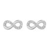 Minimalist Korean Möbius Strip Earrings: Versatile 8-Shaped Symbol of Eternity.