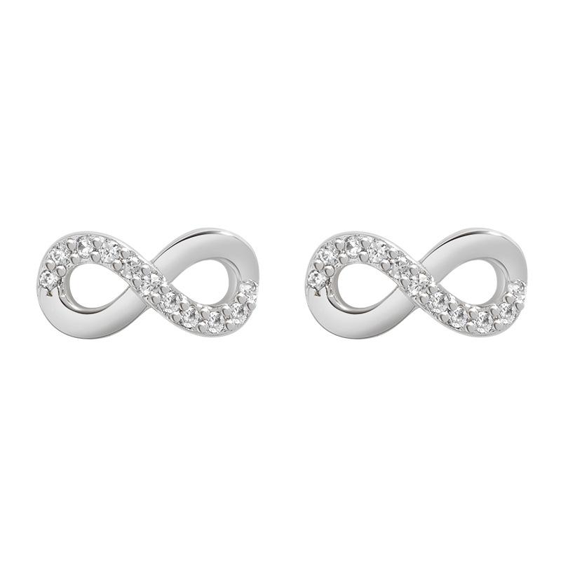 Minimalist Korean Möbius Strip Earrings: Versatile 8-Shaped Symbol of Eternity.