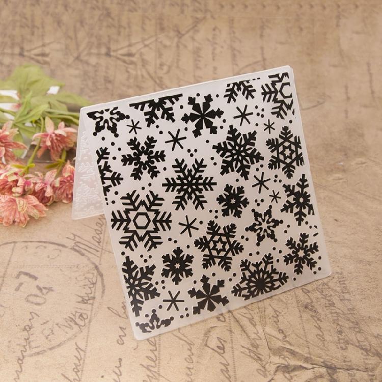 Paper Craft Embossing Folder Snowflake Pattern Embossing Templates for Christmas Card Making Scrapbooking Handmade Craft