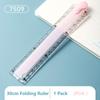 30CM Straight Ruler Clear Scale Geometric Drawing Ruler Multifunctional Measuring Ruler  Gift