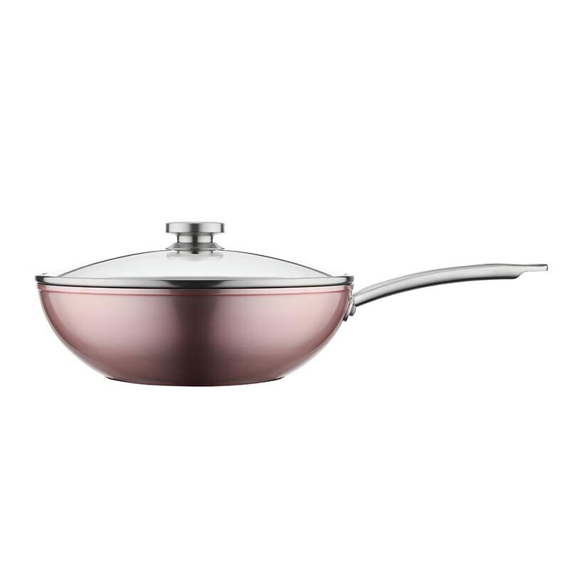 Zwilling Pink Chinese Wok & Frying Pan 3-Piece Set